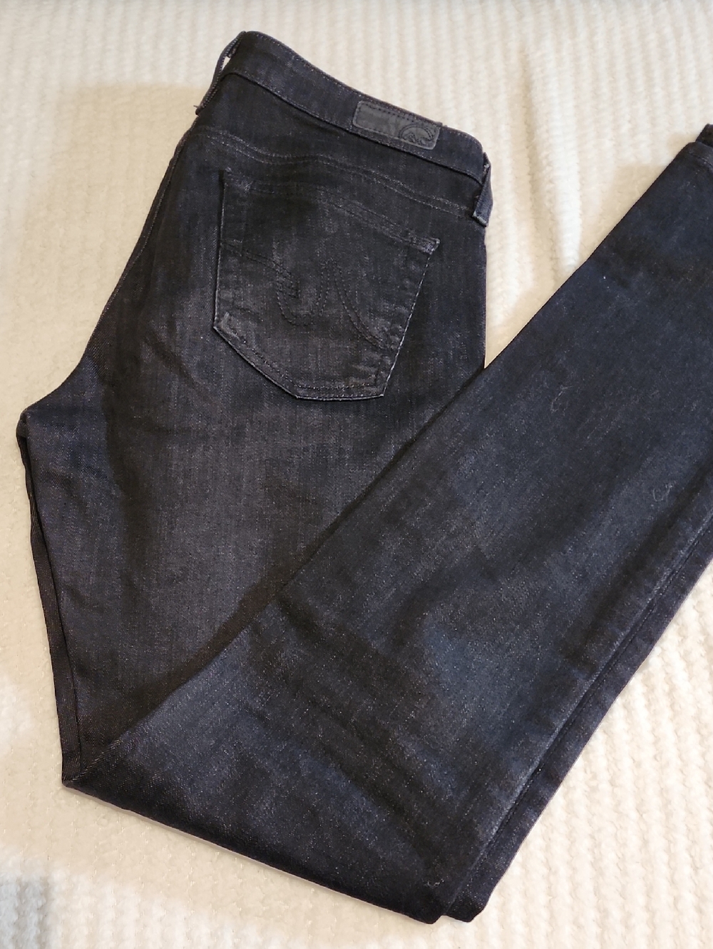 Adriano Goldschmied The Premiere Skinny Straight  Black Jeans